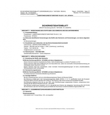 Toner KF03814 (kompatibel zu f&uuml;r BrotherHL-L8250), cyan, ca. 1500 Seiten