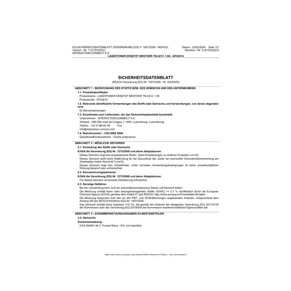 5705831038141 - Toner KF03814 (kompatibel zu für BrotherHL-L8250) cyan ca 1500 Seiten 5705831038141 Q-connect