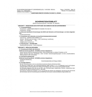 Lasertoner ersetzt Kyocera TK-5140K 7K