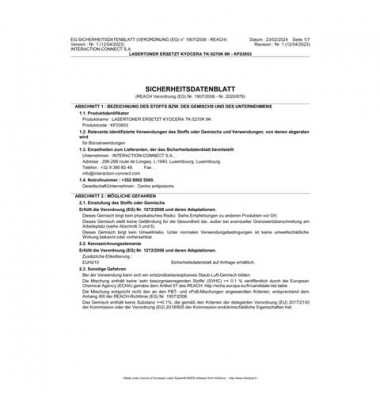 Lasertoner ersetzt Kyocera TK-5270K 8K