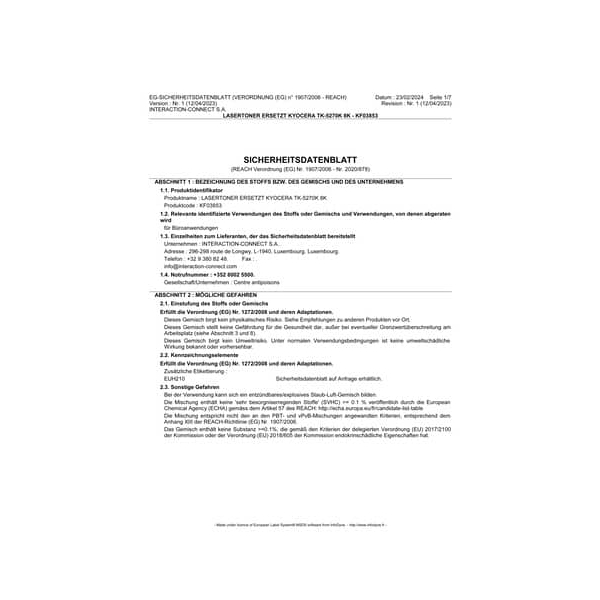 5705831038530 - Lasertoner ersetzt Kyocera TK-5270K 8K 5705831038530 Q-connect