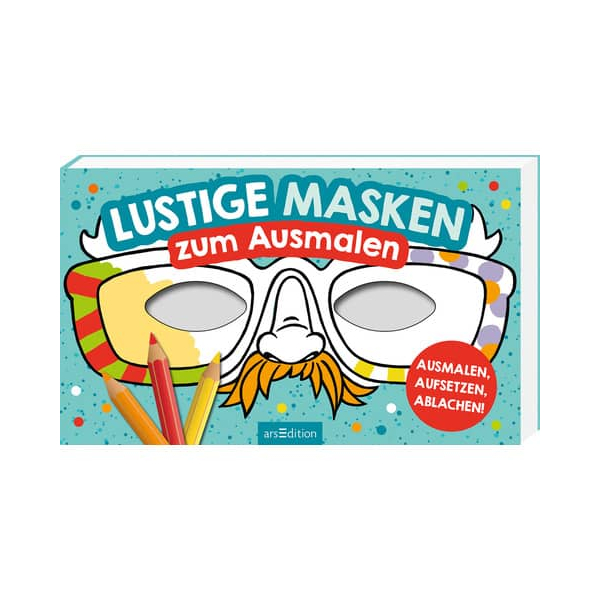 6 Stück Ars Edition Malbuch Masken, 3 Sorten  Ars Edition