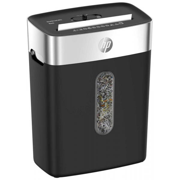 4030152953202 - OneShred 8CC Aktenvernichter mit Partikelschnitt P-4 5 x 18 mm bis 8 Blatt schwarz silber 4030152953202 HP 4030152953202 - OneShred 8CC Aktenvernichter mit Partikelschnitt P-4 5 x 18 mm bis 8 Blatt schwarz silber 4030152953202 HP