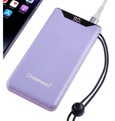 Powerbank F10000 7332033, lila, 10000 mAh