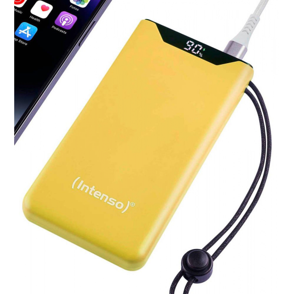 4034303034345 - 7332039 Mobile Stromversorgung Powerbank F10000    Gelb 10000 mAh inkl USB-C to Type-C 7332039 4034303034345
