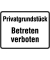 Hinweisschild Betreten verboten rechteck 33,0 x 25,0 cm