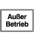Hinweisschild Außer Betrieb rechteck 25,0 x 15,0 cm
