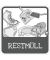 Hinweisschild Mülltrennung Restmüll quadrat 10,0 x 10,0 cm