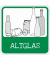 Hinweisschild Entsorgung Altglas quadrat 10,0 x 10,0 cm