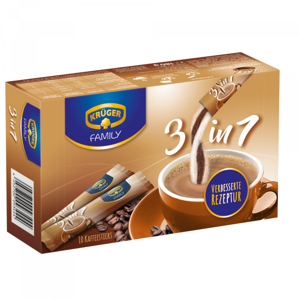 4052700093444 - Instantkaffee Classic 3in1 10028042 10stk löslich im Portionskarton 4052700093444 10 Stück