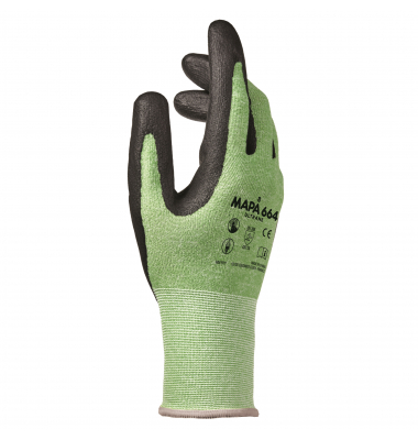 Arbeitshandschuhe Ultrane 664, Nitrilschaum, schwarz/grün, Größe 10 / XL