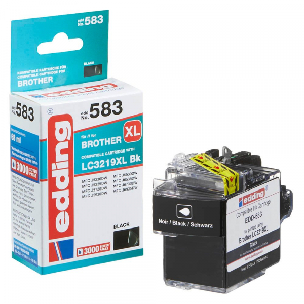 4057305063694 - Druckerpatrone 18-583 kompatibel zu brother LC-3219XLBK schwarz 4057305063694 Edding