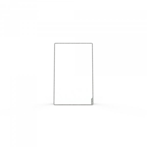 4057305071705 - PLAYROOM Whiteboard PLAYBOARD e3-emaillierter Stahl weiß Recycling-PET-Rahmen grau B 750 x H 1180 mm