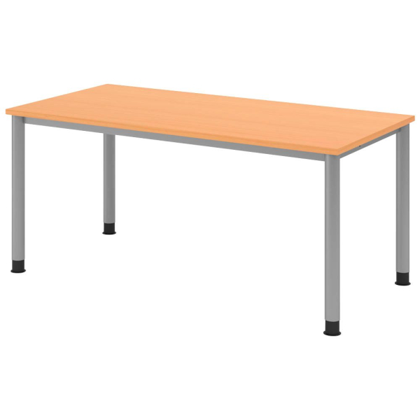4032062139325 - Schreibtisch VHS16 6 S manuell höhenverstellbar 68-81cm (H) 160x80cm (BxT) rechteckig buche   silber 4032062139325 Hammerba