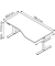 Sitz-Steh-Schreibtisch VXDSM, elektrisch h&ouml;henverstellbar, 63,5-128,5cm (H), 180x100cm (BxT), Trapezform, buche / silber