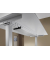 Sitz-Steh-Schreibtisch VXDSM, elektrisch h&ouml;henverstellbar, 63,5-128,5cm (H), 200x100cm (BxT), rechteckig, eiche / silber