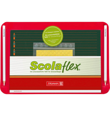 Schülertafel Scolaflex A0 unzerbrechlich, 1040201409, Kunststoffrahmen, vorn Lineatur 7 / hinten blanko Schülertafel Scolaflex A0 unzerbrechlich, 1040201409, Kunststoffrahmen, vorn Lineatur 7 / hinten blanko