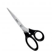 B&uuml;roschere, Edelstahl, rostfrei, 20cm, schwarz