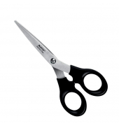 B&uuml;roschere, Edelstahl, rostfrei, 16,5cm, schwarz