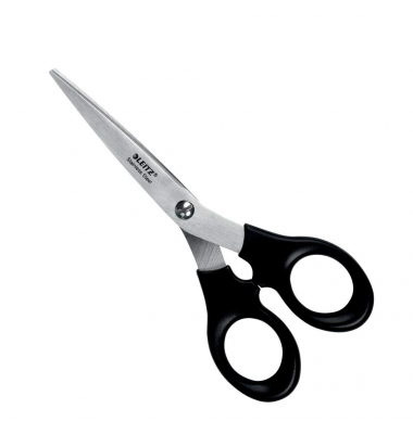 B&uuml;roschere, Edelstahl, rostfrei, 16,5cm, schwarz