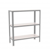 Regal SIMONHOME CLICK MINI 8425437069949 grau, weiß 80,0 x 30,0 x 90,0 cm