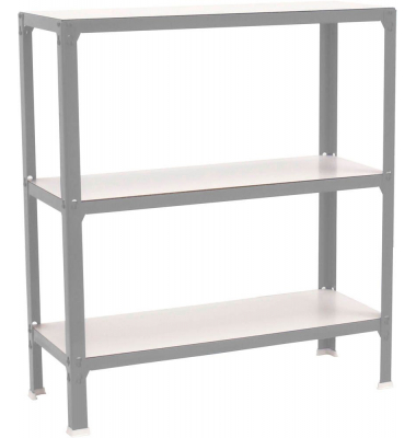 Regal SIMONHOME CLICK PLUS 8425437069963 grau, weiß 100,0 x 30,0 x 90,0 cm