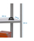 Regal SIMONHOME CLICK PLUS 8425437069963 grau, weiß 100,0 x 30,0 x 90,0 cm
