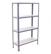 Regal SIMONHOME CLICK PLUS 8425437070006 grau, weiß 100,0 x 30,0 x 160,0 cm