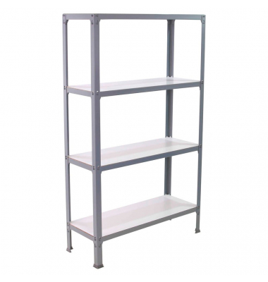 Regal SIMONHOME CLICK PLUS 8425437070006 grau, weiß 100,0 x 30,0 x 160,0 cm