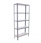 Regal SIMONHOME CLICK MINI 8425437070020 grau, weiß 80,0 x 30,0 x 180,0 cm