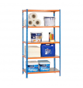 Schwerlastregal SIMONCLICK MEGAPLUS 8425437076916 blau, orange, silber 120,0 x 40,0 x 200,0 cm