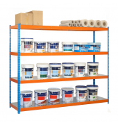 Schwerlastregal SIMONFORTE 8425437081880 blau, orange 210,0 x 45,0 x 200,0 cm