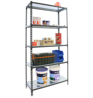Schwerlastregal SIMONCLICK PLUS 8425437098031 anthrazit, weiß 100,0 x 40,0 x 200,0 cm