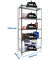 Schwerlastregal SIMONCLICK PLUS 8425437098031 anthrazit, weiß 100,0 x 40,0 x 200,0 cm