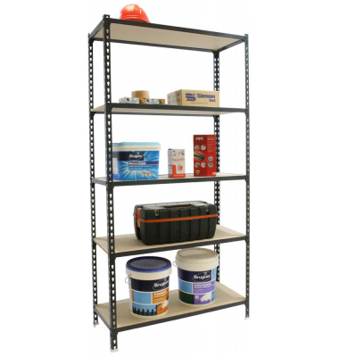Schwerlastregal MADERCLICK 8425437099311 anthrazit 90,0 x 50,0 x 180,0 cm