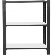 Regal OFFICLICK 8425437103759 anthrazit, weiß 90,0 x 40,0 x 100,0 cm