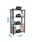 Regal OFFICLICK 8425437103810 anthrazit, weiß 90,0 x 40,0 x 150,0 cm