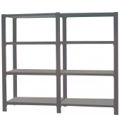 Regal OFFICLICK 8425437108808 anthrazit, silber 180,0 x 40,0 x 150,0 cm