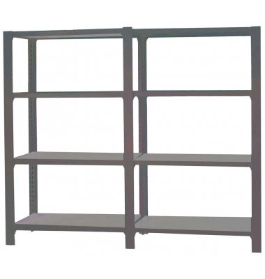 Regal OFFICLICK 8425437108808 anthrazit, silber 180,0 x 40,0 x 150,0 cm