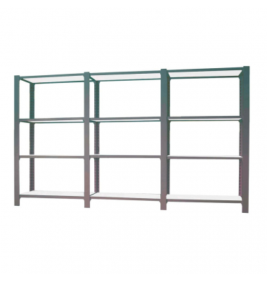 Regal OFFICLICK 8425437108815 anthrazit, weiß 270,0 x 40,0 x 150,0 cm