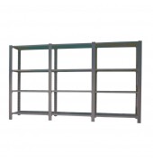 Regal OFFICLICK 8425437108839 anthrazit, silber 270,0 x 40,0 x 150,0 cm