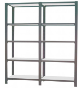 Regal OFFICLICK 8425437108846 anthrazit, weiß 180,0 x 30,0 x 210,0 cm
