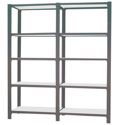 Regal OFFICLICK 8425437108846 anthrazit, weiß 180,0 x 30,0 x 210,0 cm