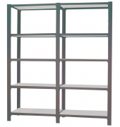 Regal OFFICLICK 8425437108860 anthrazit, silber 180,0 x 30,0 x 210,0 cm