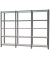 Regal OFFICLICK 8425437108891 anthrazit, silber 270,0 x 30,0 x 210,0 cm