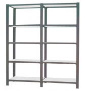 Regal OFFICLICK 8425437108907 anthrazit, weiß 180,0 x 40,0 x 210,0 cm