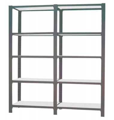 Regal OFFICLICK 8425437108907 anthrazit, weiß 180,0 x 40,0 x 210,0 cm