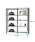 Regal OFFICLICK 8425437108907 anthrazit, weiß 180,0 x 40,0 x 210,0 cm