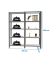 Regal OFFICLICK 8425437108921 anthrazit, silber 180,0 x 40,0 x 210,0 cm