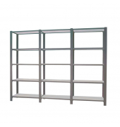 Regal OFFICLICK 8425437108938 anthrazit, weiß 270,0 x 40,0 x 210,0 cm